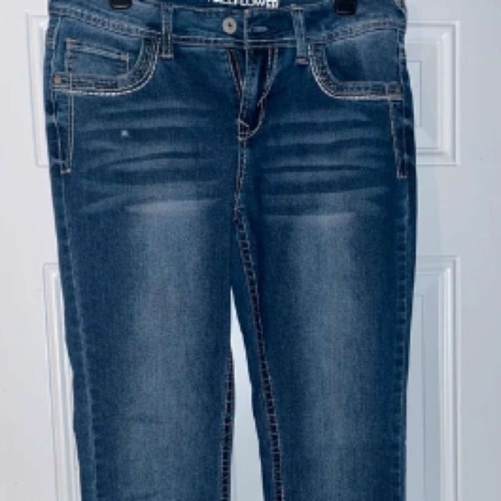 Women’s Dark Blue Stretch Jeans - Unbranded